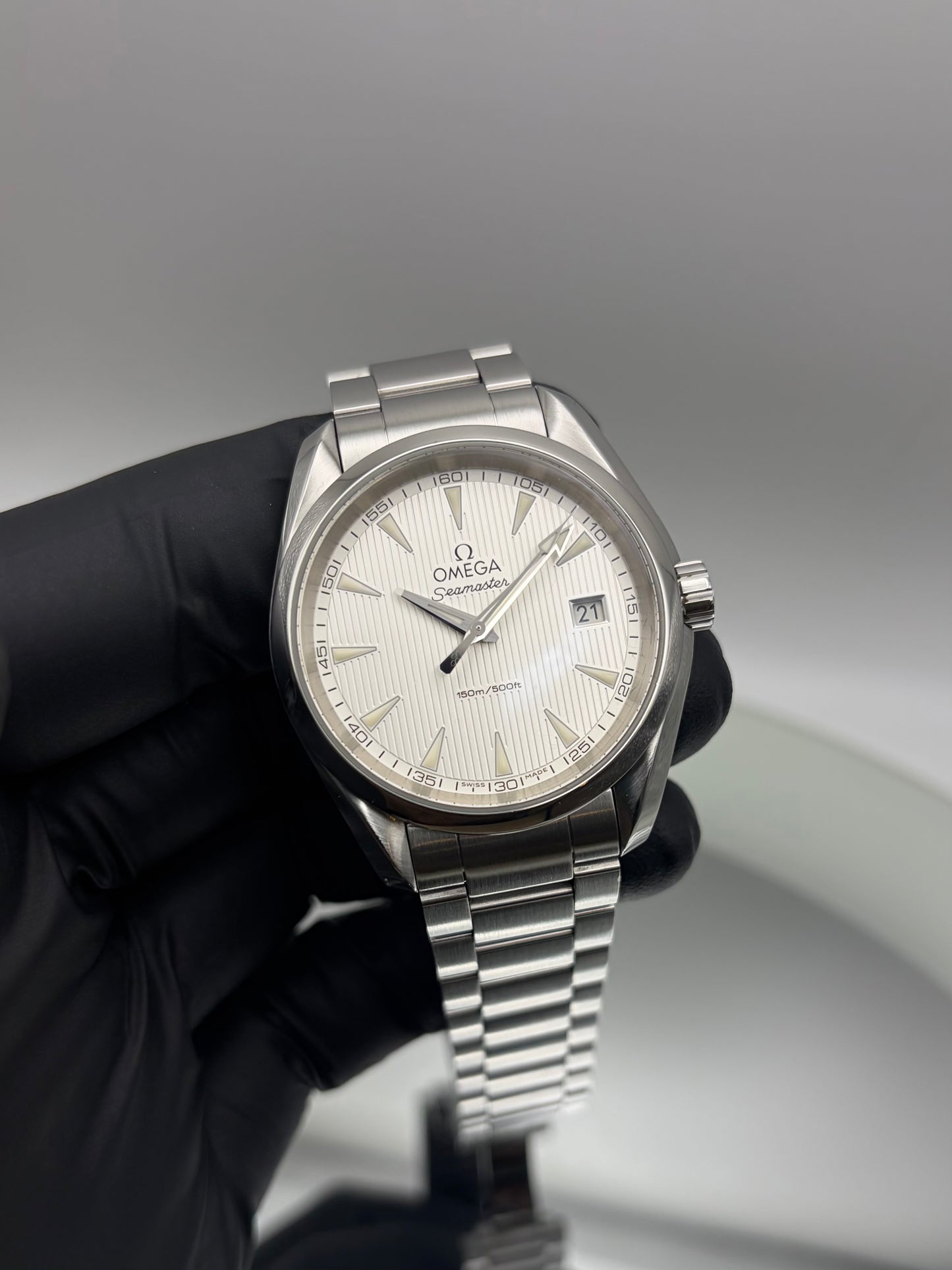 Omega Aqua Terra White Teak Dial 231.10.39.60.02.001