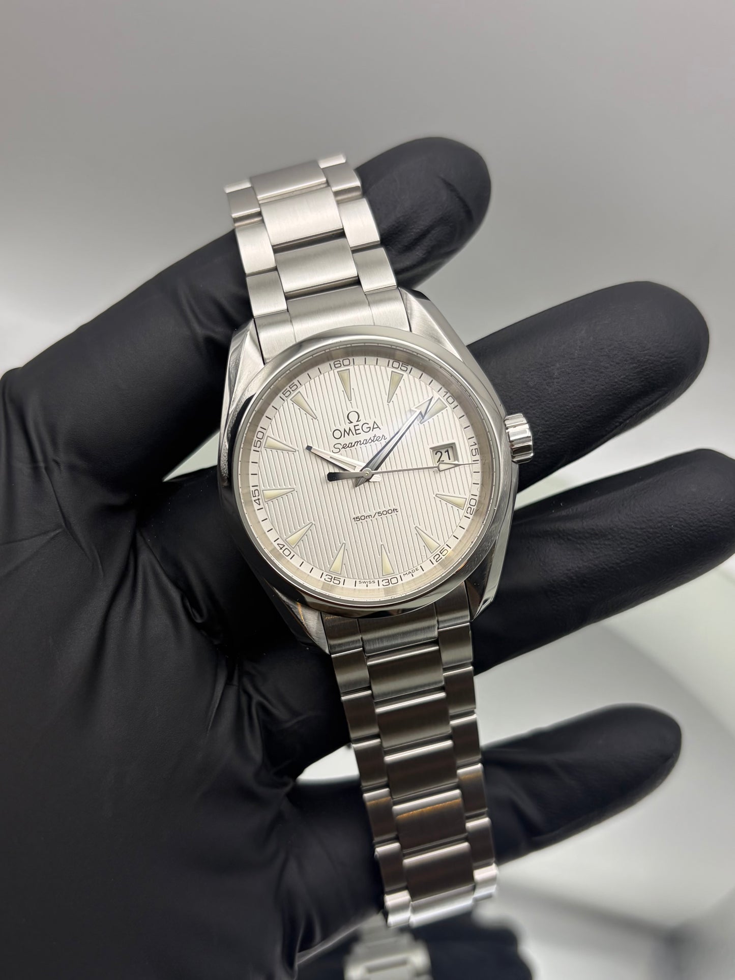 Omega Aqua Terra White Teak Dial 231.10.39.60.02.001