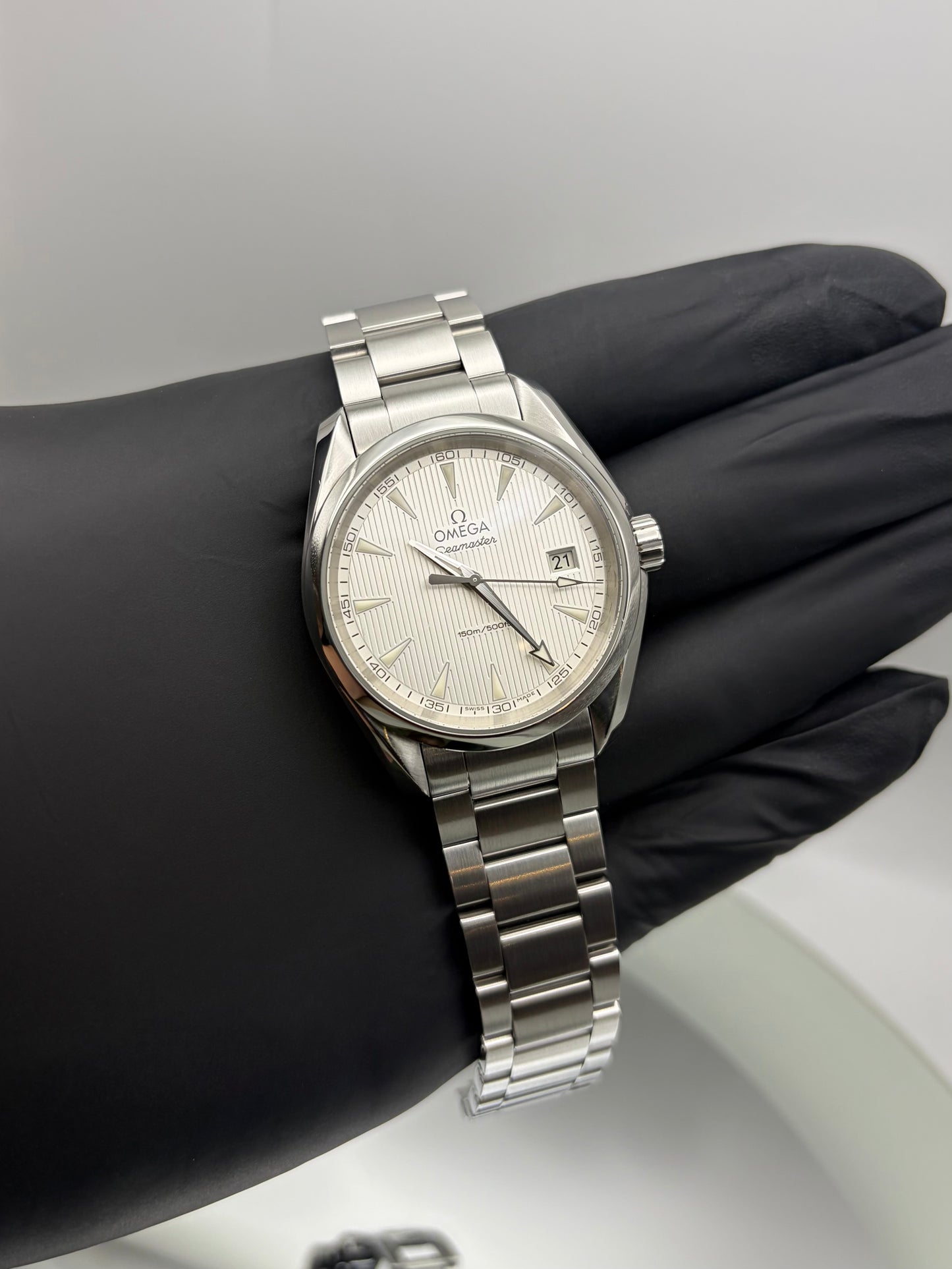 Omega Aqua Terra White Teak Dial 231.10.39.60.02.001